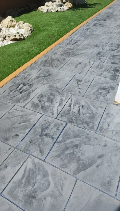 Suelo de hormigón impreso en Toledo